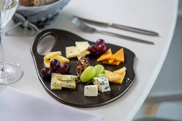 Selection of international cheeses